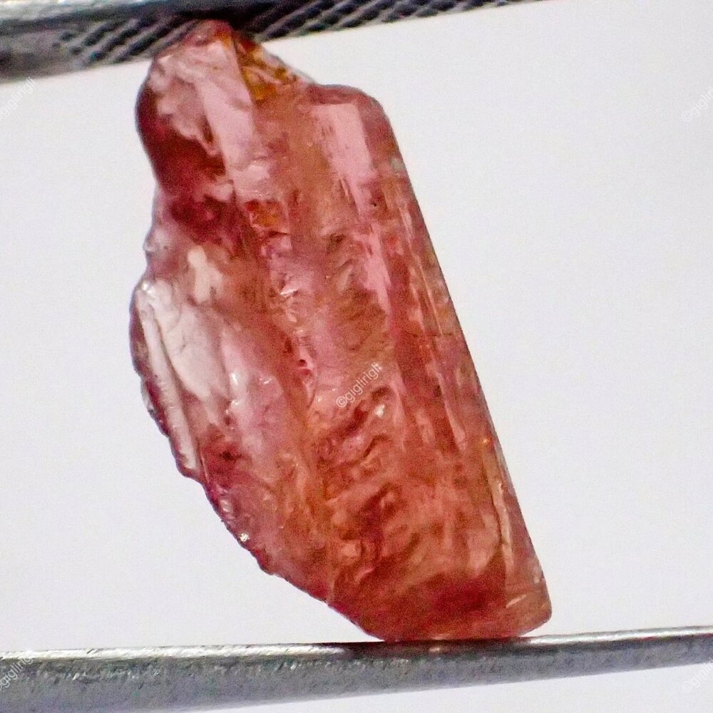 4.90 Cts Brazilian Imperial Topaz Loose Gemstone Sphere Astrology Rough 16x7 mm - Picture 3 of 6